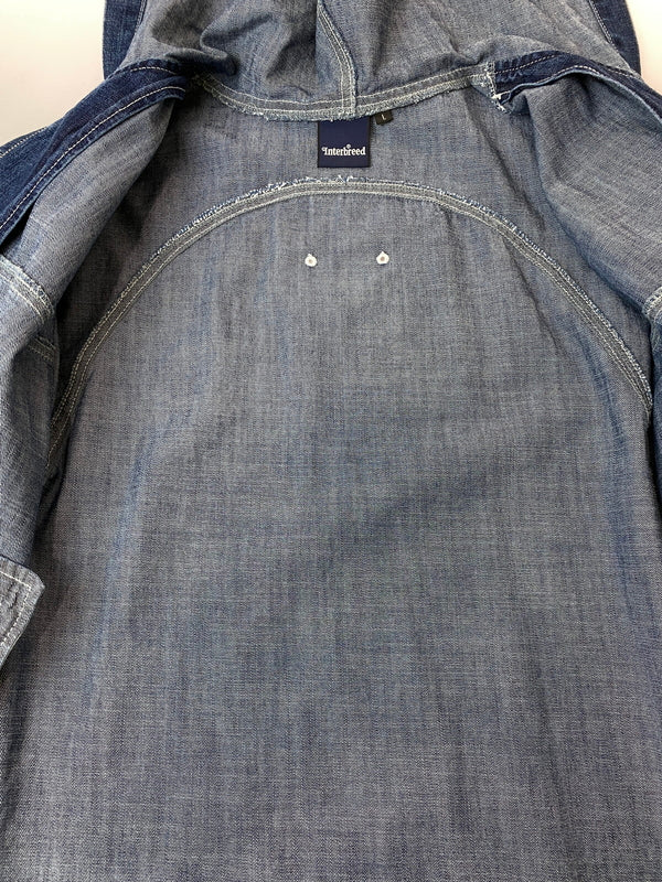 【中古品】【メンズ】 INTER BREED インターブリード DENIM JACKET IB25SS-JKT01 デニムジャケット アウター 142-260731-yn-18-min サイズ：L カラー：インディゴ 万代Net店