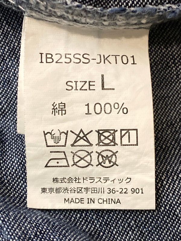 【中古品】【メンズ】 INTER BREED インターブリード DENIM JACKET IB25SS-JKT01 デニムジャケット アウター 142-260731-yn-18-min サイズ：L カラー：インディゴ 万代Net店