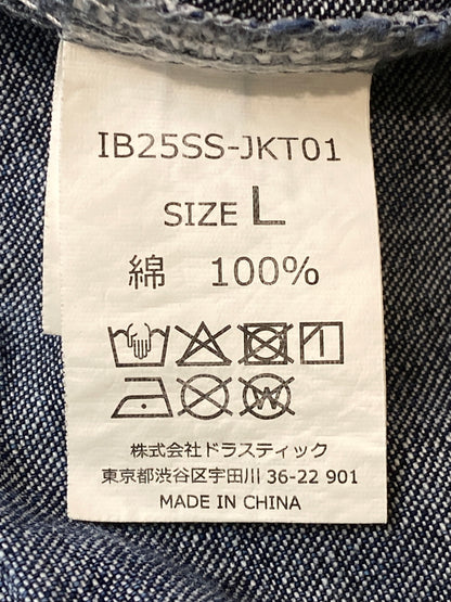 【中古品】【メンズ】 INTER BREED インターブリード DENIM JACKET IB25SS-JKT01 デニムジャケット アウター 142-260731-yn-18-min サイズ：L カラー：インディゴ 万代Net店