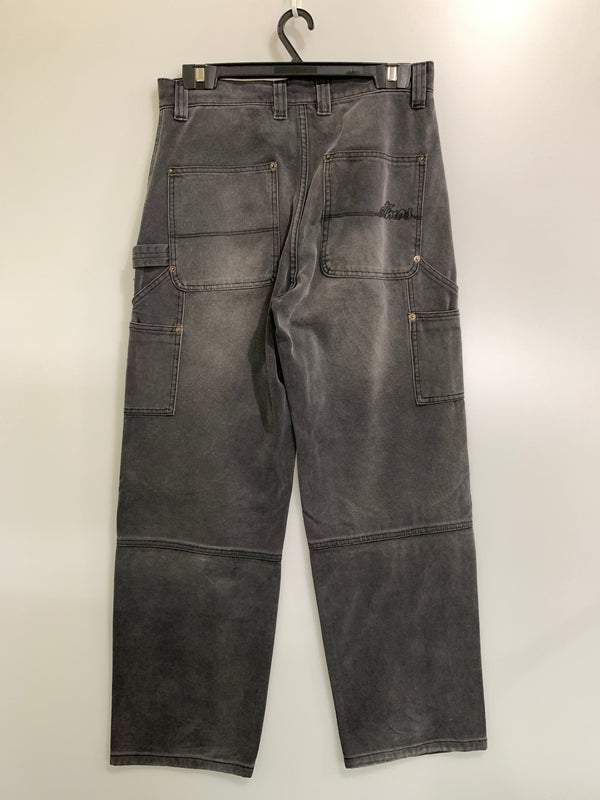 【中古品】【メンズ】 ATMOS アトモス MA24H-LP027 HEAVY DUCK DOUBLE KNEE WORK PANTS ワークパンツ ボトムス 153-260729-AS-26-min サイズ：L カラー：ブラック 万代Net店