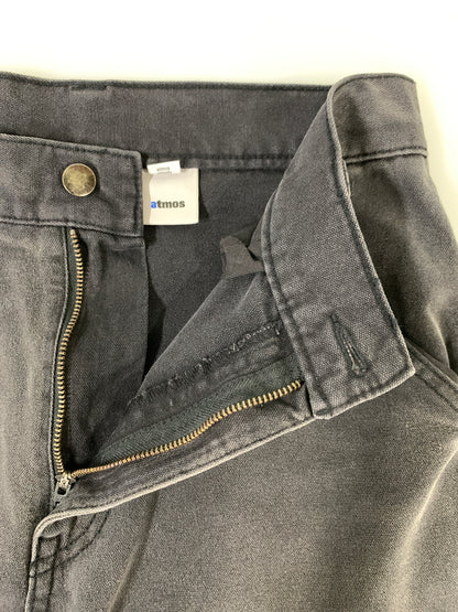 【中古品】【メンズ】 ATMOS アトモス MA24H-LP027 HEAVY DUCK DOUBLE KNEE WORK PANTS ワークパンツ ボトムス 153-260729-AS-26-min サイズ：L カラー：ブラック 万代Net店