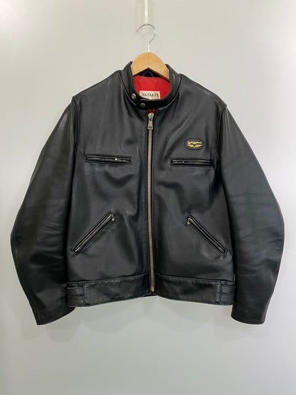 【中古品】【メンズ】 LEWIS LEATHERS ルイスレザーズ SUPER SPORTSMAN COWHIDE スーパースポーツマン カウハイド ジャケット アウター 145-260731-yn-02-min サイズ：40 カラー：ブラック 万代Net店