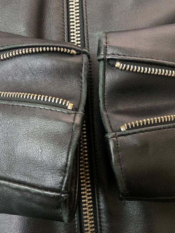 【中古品】【メンズ】 LEWIS LEATHERS ルイスレザーズ SUPER SPORTSMAN COWHIDE スーパースポーツマン カウハイド ジャケット アウター 145-260731-yn-02-min サイズ：40 カラー：ブラック 万代Net店