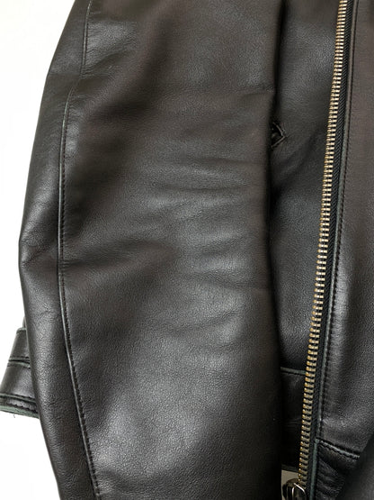 【中古品】【メンズ】 LEWIS LEATHERS ルイスレザーズ SUPER SPORTSMAN COWHIDE スーパースポーツマン カウハイド ジャケット アウター 145-260731-yn-02-min サイズ：40 カラー：ブラック 万代Net店