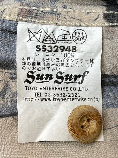 【中古品】【メンズ】 SUN SURF サンサーフ SPECIAL EDITION UTAMARO'S BEAUTY SS32948 スペシャルエディション アロハシャツ 半袖シャツ トップス 145-260731-yn-07-min サイズ：L カラー：ベージュ 万代Net店