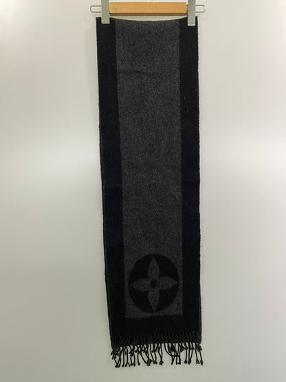 【中古品】【メンズ/レディース】 LOUIS VUITTON ルイ・ヴィトン エシャルプ カーディフ マフラー 179-260729-AS-57-min カラー：ブラック/グレー 万代Net店