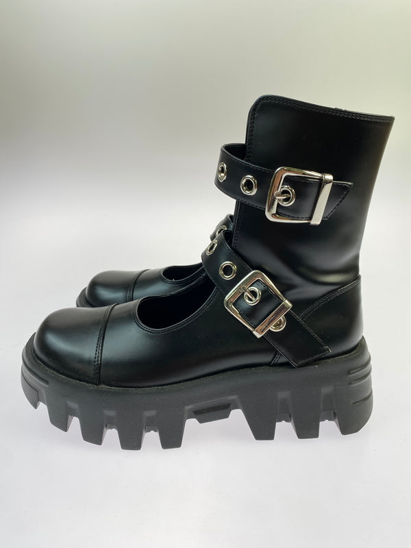 【中古品】【メンズ】 CND シーエヌディー PLATFORM BOOTS 靴 シューズ ブーツ 167-260730-hu-20-min サイズ：M カラー：ブラック 万代Net店