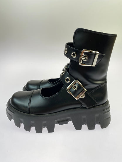 【中古品】【メンズ】 CND シーエヌディー PLATFORM BOOTS 靴 シューズ ブーツ 167-260730-hu-20-min サイズ：M カラー：ブラック 万代Net店