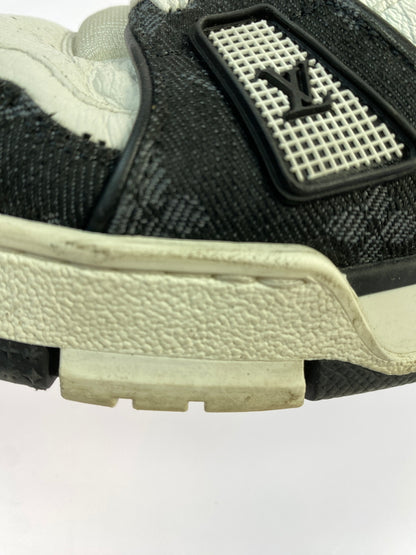 【中古品】【メンズ】 LOUIS VUITTON ルイ ヴィトン LV トレイナー 靴 シューズ スニーカー 179-260730-hu-21-min サイズ：7 1/2 カラー：ホワイト/ブラック 万代Net店