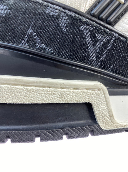 【中古品】【メンズ】 LOUIS VUITTON ルイ ヴィトン LV トレイナー 靴 シューズ スニーカー 179-260730-hu-21-min サイズ：7 1/2 カラー：ホワイト/ブラック 万代Net店