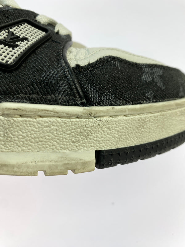【中古品】【メンズ】 LOUIS VUITTON ルイ ヴィトン LV トレイナー 靴 シューズ スニーカー 179-260730-hu-21-min サイズ：7 1/2 カラー：ホワイト/ブラック 万代Net店