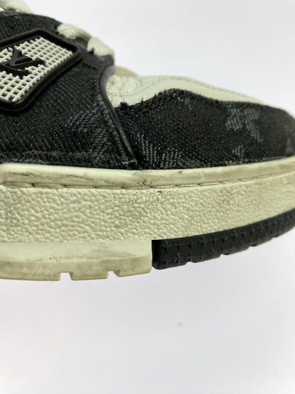 【中古品】【メンズ】 LOUIS VUITTON ルイ ヴィトン LV トレイナー 靴 シューズ スニーカー 179-260730-hu-21-min サイズ：7 1/2 カラー：ホワイト/ブラック 万代Net店