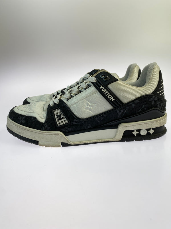【中古品】【メンズ】 LOUIS VUITTON ルイ ヴィトン LV トレイナー 靴 シューズ スニーカー 179-260730-hu-21-min サイズ：7 1/2 カラー：ホワイト/ブラック 万代Net店