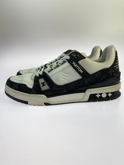 【中古品】【メンズ】 LOUIS VUITTON ルイ ヴィトン LV トレイナー 靴 シューズ スニーカー 179-260730-hu-21-min サイズ：7 1/2 カラー：ホワイト/ブラック 万代Net店