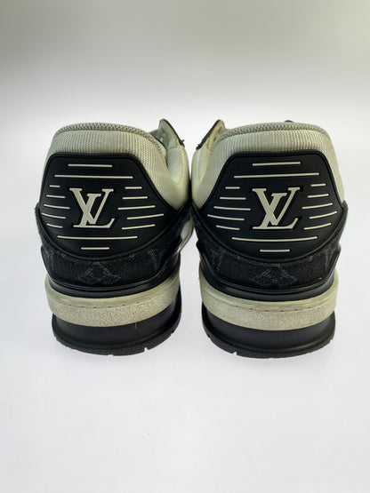 【中古品】【メンズ】 LOUIS VUITTON ルイ ヴィトン LV トレイナー 靴 シューズ スニーカー 179-260730-hu-21-min サイズ：7 1/2 カラー：ホワイト/ブラック 万代Net店