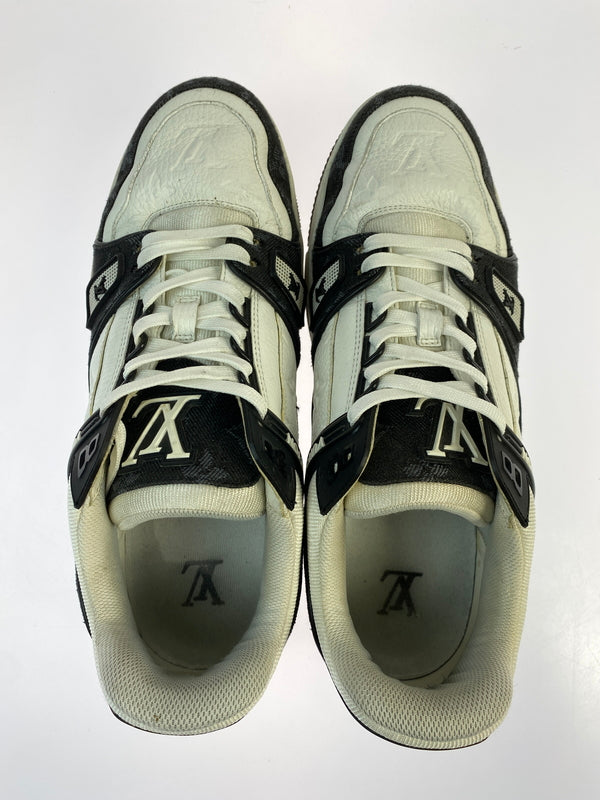 【中古品】【メンズ】 LOUIS VUITTON ルイ ヴィトン LV トレイナー 靴 シューズ スニーカー 179-260730-hu-21-min サイズ：7 1/2 カラー：ホワイト/ブラック 万代Net店
