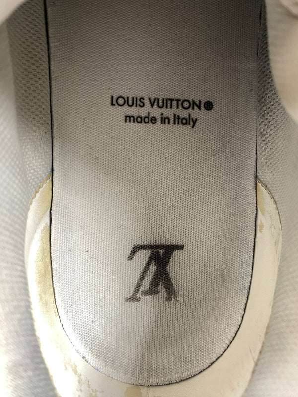 【中古品】【メンズ】 LOUIS VUITTON ルイ ヴィトン LV トレイナー 靴 シューズ スニーカー 179-260730-hu-21-min サイズ：7 1/2 カラー：ホワイト/ブラック 万代Net店