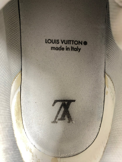 【中古品】【メンズ】 LOUIS VUITTON ルイ ヴィトン LV トレイナー 靴 シューズ スニーカー 179-260730-hu-21-min サイズ：7 1/2 カラー：ホワイト/ブラック 万代Net店