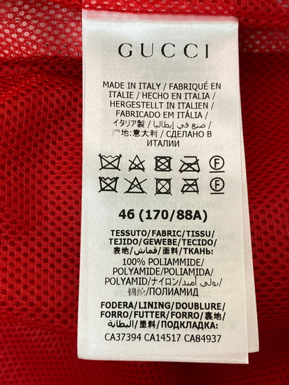 【中古品】【メンズ】 GUCCI グッチ NYLON LOGO JACKET ナイロンロゴジャケット アウター 141-260731-yn-13-min サイズ：46 カラー：レッド/ネイビー 万代Net店
