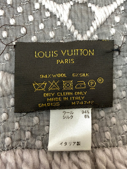 【中古品】【メンズ/レディース】 LOUIS VUITTON ルイ・ヴィトン M72242 エシャルプ ロゴマニア マフラー 179-260729-AS-56-min カラー：グレー 万代Net店