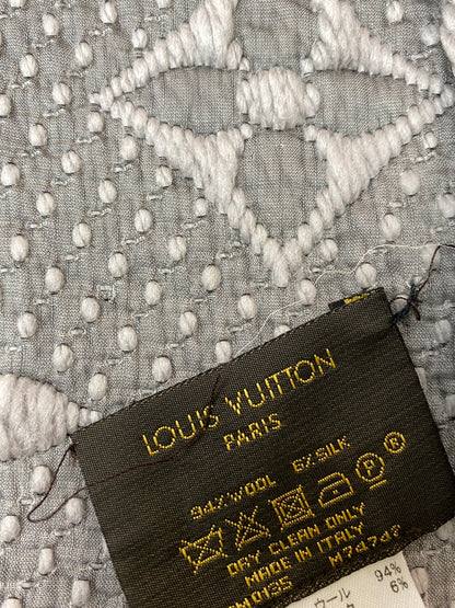【中古品】【メンズ/レディース】 LOUIS VUITTON ルイ・ヴィトン M72242 エシャルプ ロゴマニア マフラー 179-260729-AS-56-min カラー：グレー 万代Net店