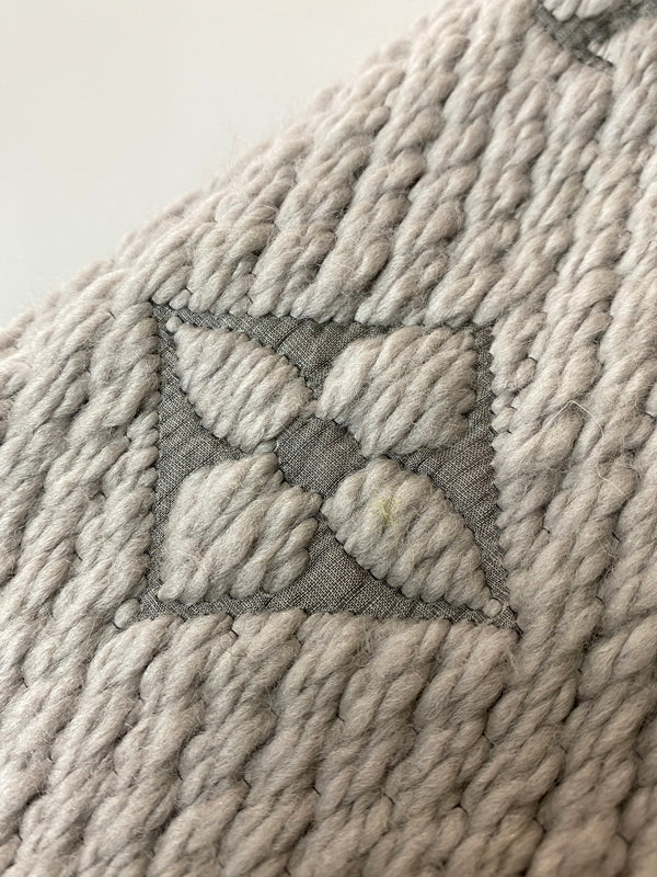 【中古品】【メンズ/レディース】 LOUIS VUITTON ルイ・ヴィトン M72242 エシャルプ ロゴマニア マフラー 179-260729-AS-56-min カラー：グレー 万代Net店