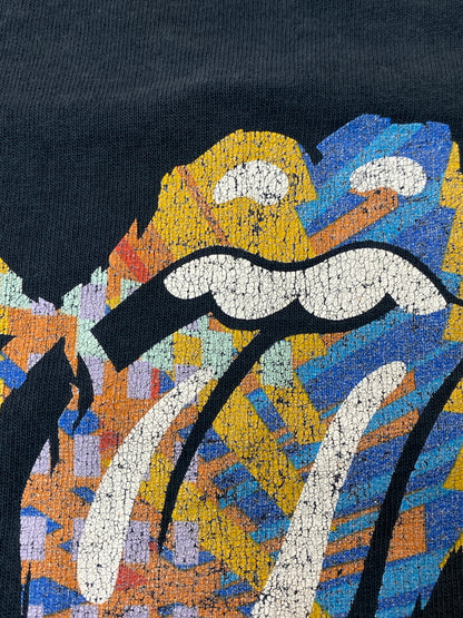 【現状渡し品】【メンズ】 THE ROLLING STONES ローリングストーンズ LICKS WORLD TOUR 2002-03 TEE ショートスリーブTシャツ 半袖Tシャツ トップス 146-260731-yn-05-min サイズ：XL カラー：ブラック 万代Net店