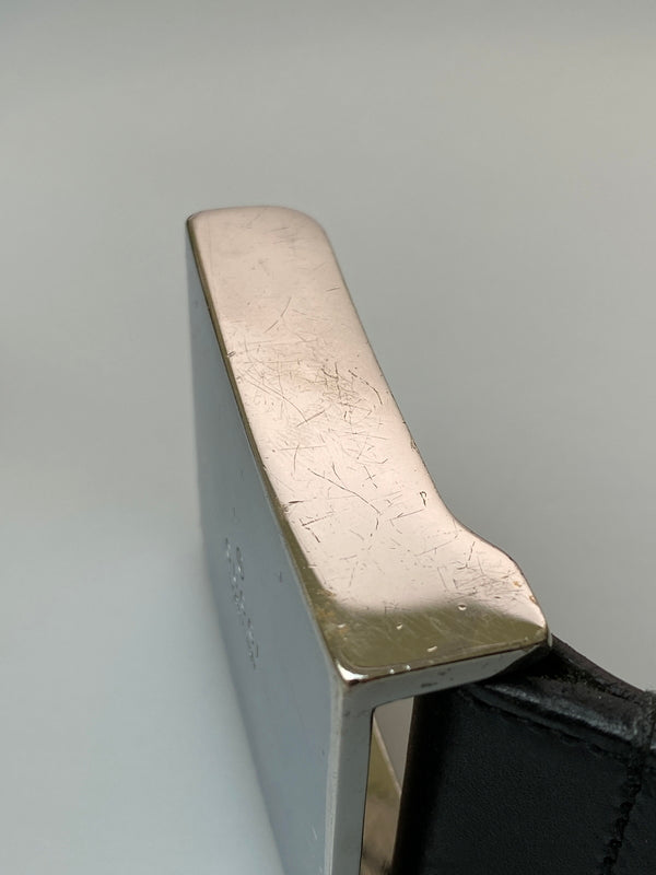 【中古品】【メンズ/レディース】 GUCCI グッチ 114966 ロゴ バックルベルト 183-260729-AS-58-min カラー：ブラック 万代Net店