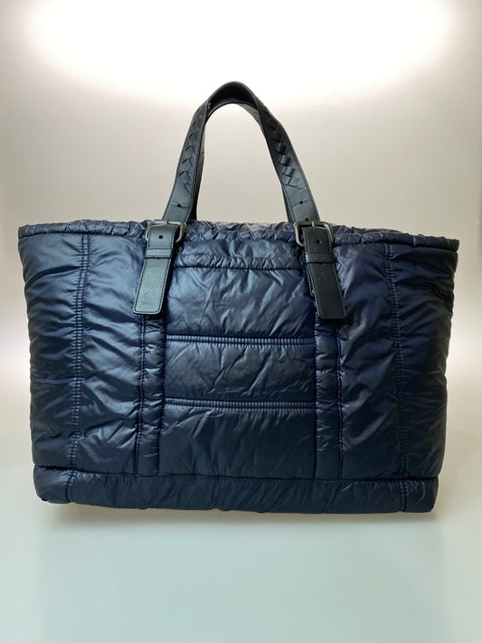 【中古品】【メンズ/レディース】 BOTTEGA VENETA ボッテガヴェネタ B00904783V イントレチャートナイロントートバッグ カバン 180-260729-AS-63-min カラー：ネイビー 万代Net店