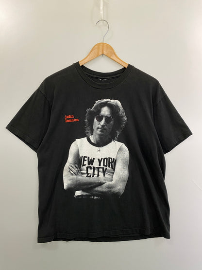 【現状渡し品】【メンズ】 JOHN LENNON ジョンレノン 90's NEW YORK CITY TEE 90年代 ショートスリーブTシャツ 半袖Tシャツ トップス 146-260731-yn-06-min サイズ：表記なし 下記参照 カラー：ブラック 万代Net店