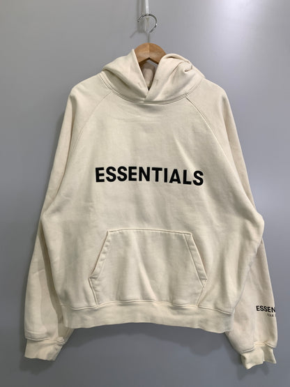 【中古品】【メンズ】 FOG ESSENTIALS エフオージーエッセンシャルズ LOGO HOODIE ロゴ プルオーバーパーカー 142-260729-AS-23-min サイズ：M カラー：ホワイト 万代Net店