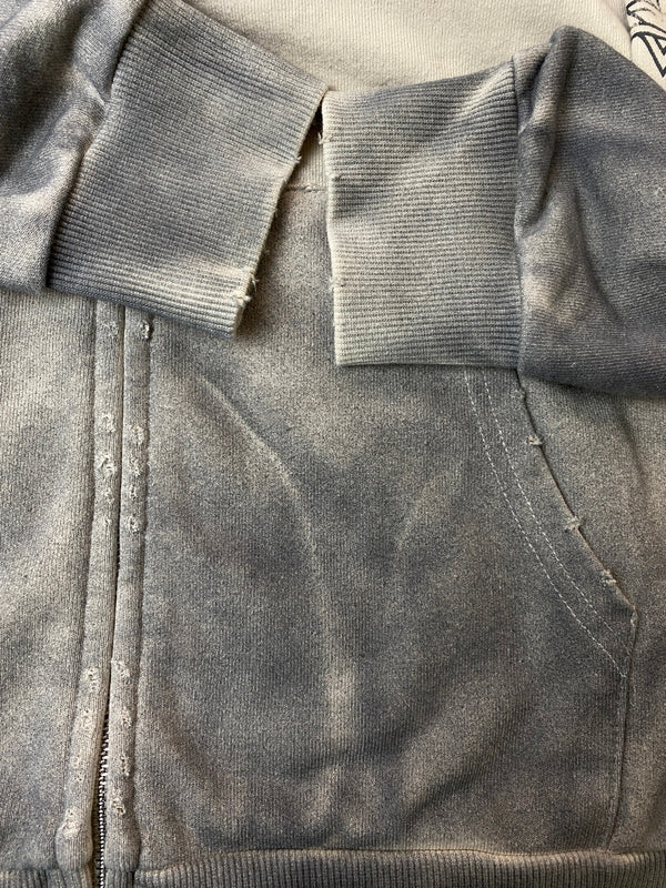 【中古品】【メンズ】 PROJECT G/R プロジェクトジーアール ZIP HOODIE ジップフーディー パーカー トップス 142-260731-yn-08-min サイズ：1 カラー：ベージュ/ブラック 万代Net店