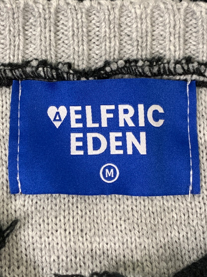 【中古品】【メンズ】 AELFRIC EDEN エルフリック エデン DAMAGE KNIT SWEATER ニット セーター 142-260729-AS-21-min サイズ：M カラー：ブラック 万代Net店