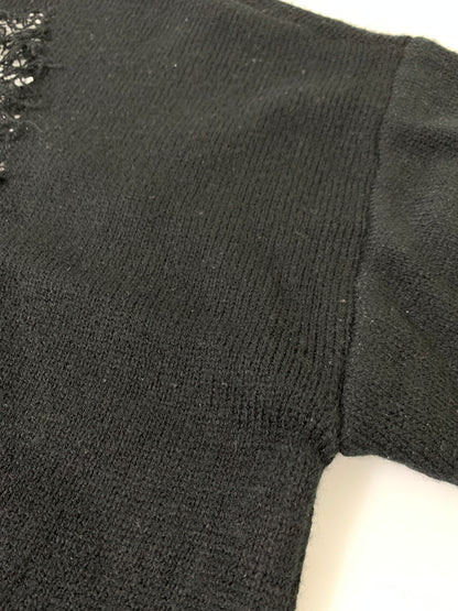 【中古品】【メンズ】 AELFRIC EDEN エルフリック エデン DAMAGE KNIT SWEATER ニット セーター 142-260729-AS-21-min サイズ：M カラー：ブラック 万代Net店