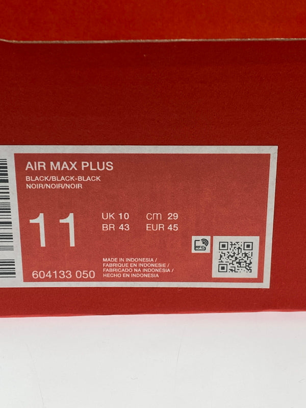 【中古品】【メンズ】 NIKE ナイキ 604133-050 AIR MAX PLUS 靴 シューズ スニーカー 160-260729-AS-84-min サイズ：29cm カラー：BLACK/BLACK-BLACK 万代Net店