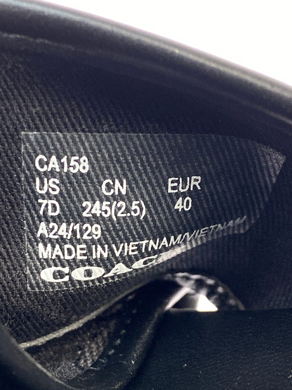 【中古品】【メンズ】 COACH コーチ CA158 クロスオーバーサンダル 靴 シューズ 183-260730-hu-24-min サイズ：US：7D カラー：ブラック/グレー 万代Net店