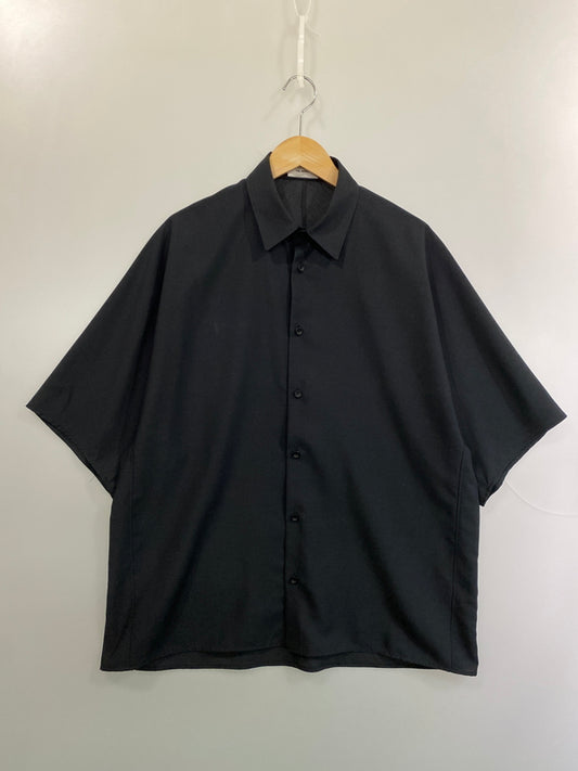 【中古品】【メンズ】 THE RERACS ザリラクス DORMANSLEEVE SHIRT 25SS-REBL-473-J ドルマンスリーブシャツ 半袖シャツ トップス 140-260731-yn-12-min サイズ：F カラー：ブラック 万代Net店