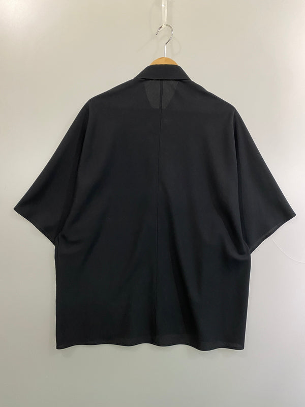 【中古品】【メンズ】 THE RERACS ザリラクス DORMANSLEEVE SHIRT 25SS-REBL-473-J ドルマンスリーブシャツ 半袖シャツ トップス 140-260731-yn-12-min サイズ：F カラー：ブラック 万代Net店