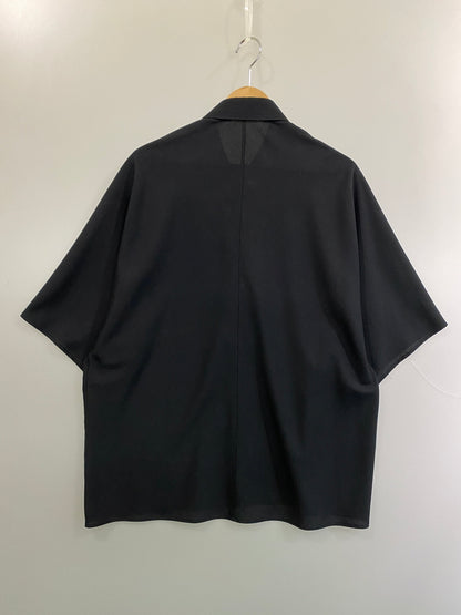 【中古品】【メンズ】 THE RERACS ザリラクス DORMANSLEEVE SHIRT 25SS-REBL-473-J ドルマンスリーブシャツ 半袖シャツ トップス 140-260731-yn-12-min サイズ：F カラー：ブラック 万代Net店