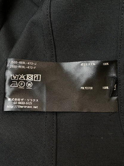 【中古品】【メンズ】 THE RERACS ザリラクス DORMANSLEEVE SHIRT 25SS-REBL-473-J ドルマンスリーブシャツ 半袖シャツ トップス 140-260731-yn-12-min サイズ：F カラー：ブラック 万代Net店