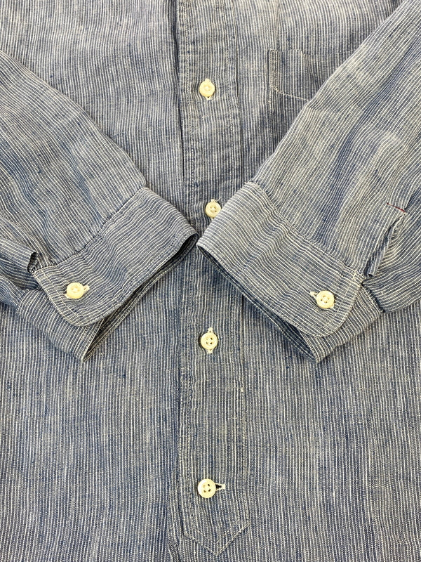 【中古品】【メンズ】 SUGAR CANE LIGHT シュガーケーン ライト BD SHIRT ボタンダウン シャツ メンズ トップス 145-260731-em-11-min サイズ：Ｓ カラー：ブルー系 万代Net店