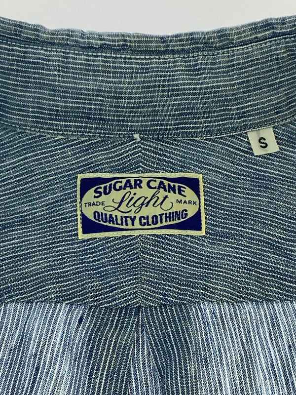 【中古品】【メンズ】 SUGAR CANE LIGHT シュガーケーン ライト BD SHIRT ボタンダウン シャツ メンズ トップス 145-260731-em-11-min サイズ：Ｓ カラー：ブルー系 万代Net店