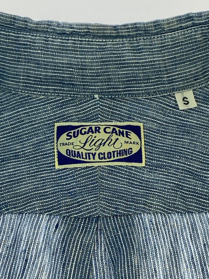 【中古品】【メンズ】 SUGAR CANE LIGHT シュガーケーン ライト BD SHIRT ボタンダウン シャツ メンズ トップス 145-260731-em-11-min サイズ：Ｓ カラー：ブルー系 万代Net店