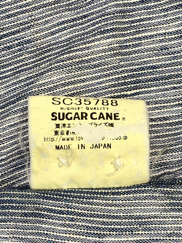 【中古品】【メンズ】 SUGAR CANE LIGHT シュガーケーン ライト BD SHIRT ボタンダウン シャツ メンズ トップス 145-260731-em-11-min サイズ：Ｓ カラー：ブルー系 万代Net店