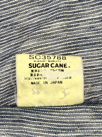【中古品】【メンズ】 SUGAR CANE LIGHT シュガーケーン ライト BD SHIRT ボタンダウン シャツ メンズ トップス 145-260731-em-11-min サイズ：Ｓ カラー：ブルー系 万代Net店