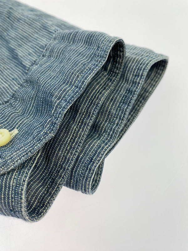 【中古品】【メンズ】 SUGAR CANE LIGHT シュガーケーン ライト BD SHIRT ボタンダウン シャツ メンズ トップス 145-260731-em-11-min サイズ：Ｓ カラー：ブルー系 万代Net店