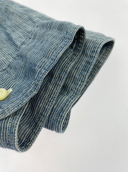 【中古品】【メンズ】 SUGAR CANE LIGHT シュガーケーン ライト BD SHIRT ボタンダウン シャツ メンズ トップス 145-260731-em-11-min サイズ：Ｓ カラー：ブルー系 万代Net店
