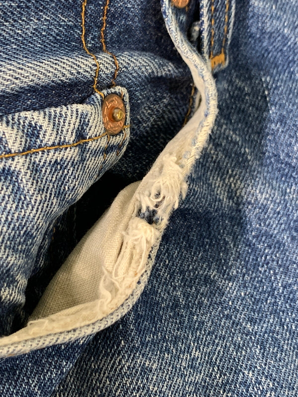 【現状渡し品】【メンズ】 LEVI'S リーバイス 501 DENIM PANTS バレンシア工場 90'S BIG E 復刻 デニムパンツ メンズ ボトムス ヴィンテージ ジーンズ ジーパン 90年代 ヴィンテージ 157-260731-em-60-min サイズ：W31×L36 カラー：インディゴ 万代Net店