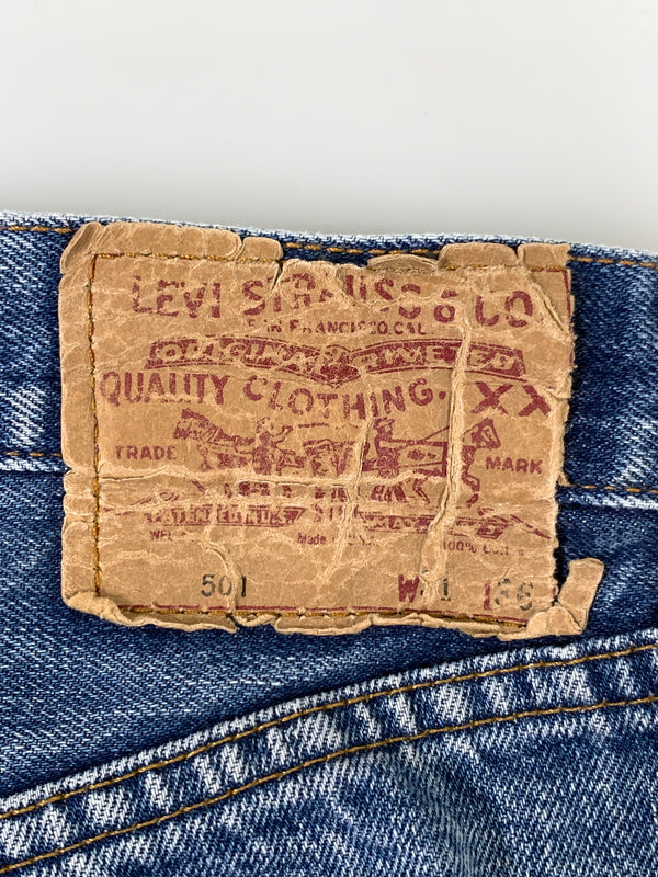 【現状渡し品】【メンズ】 LEVI'S リーバイス 501 DENIM PANTS バレンシア工場 90'S BIG E 復刻 デニムパンツ メンズ ボトムス ヴィンテージ ジーンズ ジーパン 90年代 ヴィンテージ 157-260731-em-60-min サイズ：W31×L36 カラー：インディゴ 万代Net店
