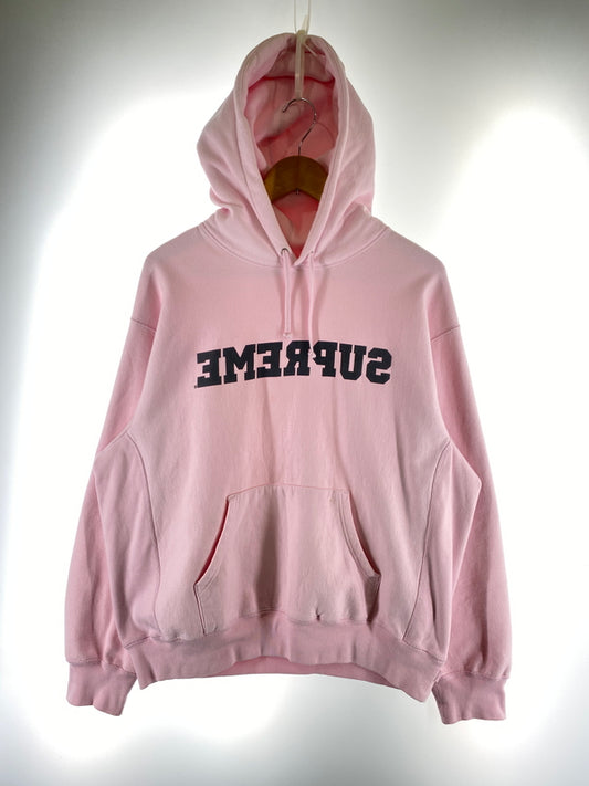 【中古品】【メンズ】 SUPREME シュプリーム 25SS REVERSE HOODED SWEATSHIRT フーデッド スウェットシャツ 149-260805-zi-14-min サイズ：M カラー：ピンク 万代Net店